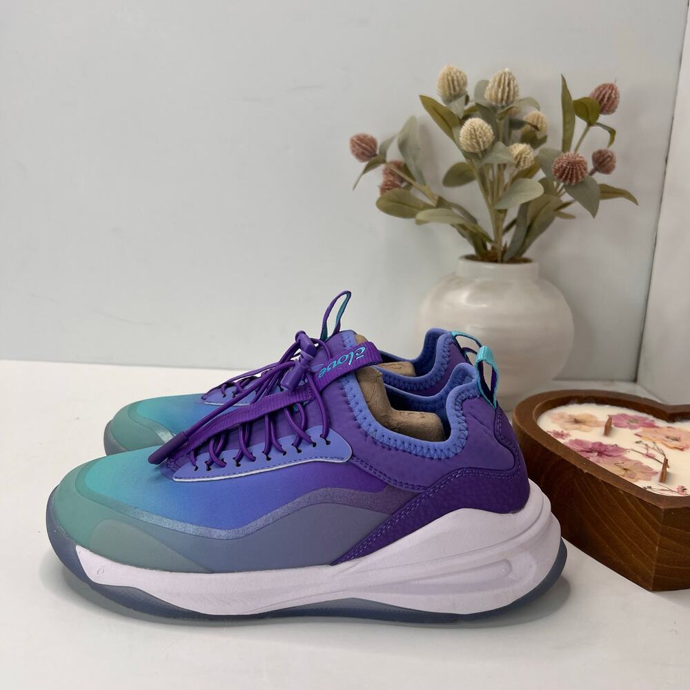 Clove Aeros Aurora Nursing Shoes Purple Blue Limited Edition Women 7